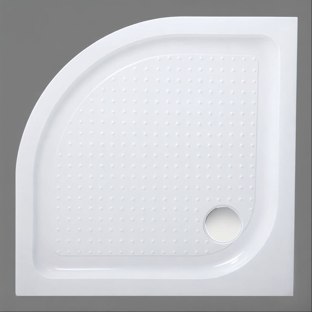Изображение товара Душевой поддон BelBagno TRAY-BB-R-85-550-15-W 85 x 85 см с сифоном, четверть круга