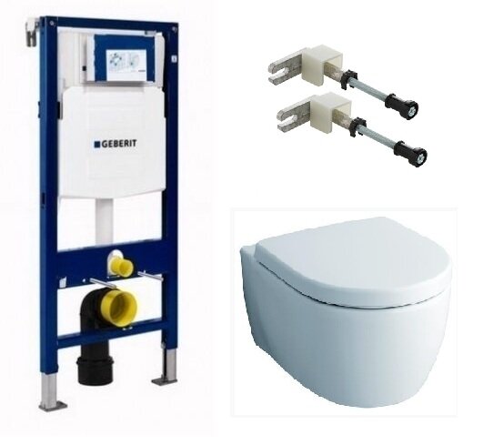 Изображение товара Geberit iCon Rimfree - подвесной унитаз с инсталляцией Duofix Изображение товара Geberit iCon Rimfree - подвесной унитаз с инсталляцией Duofix