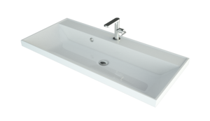 Изображение товара Раковина Andrea Classic 100 полувстраиваемая из литого мрамора