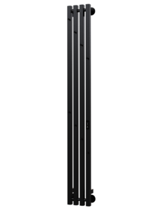 Изображение товара Полотенцесушитель электрический Indigo Style 4 pro LSPRE150-18BRRt, ширина 18 см, высота 150 см, диммер справа, черный муар