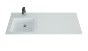 Изображение товара Раковина Andrea Cosmos 120 х 48 см, левая/правая, с комплектом кронштейнов