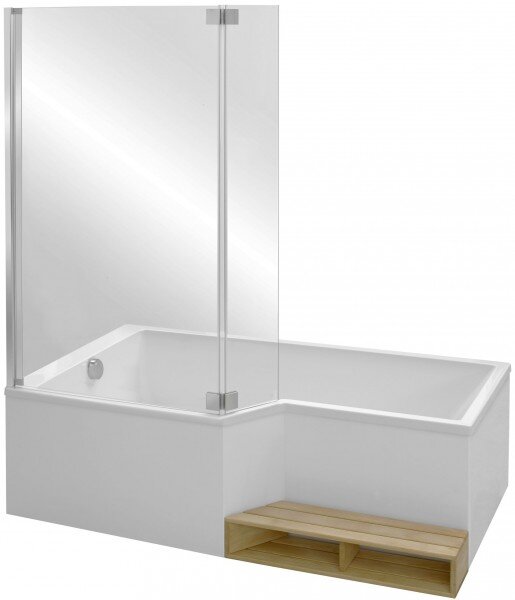Изображение товара Акриловая угловая ванна Jacob Delafon Bain Douche Neo 180x90 см, белая