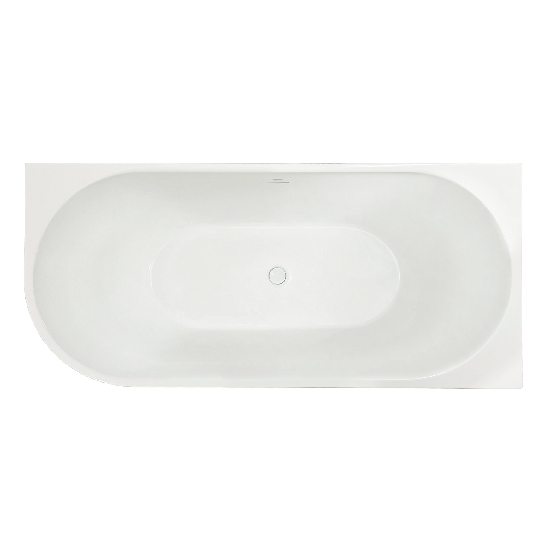 Изображение товара Акриловая ванна Royal Bath Riva 150х75 асимметричная с каркасом и сливом