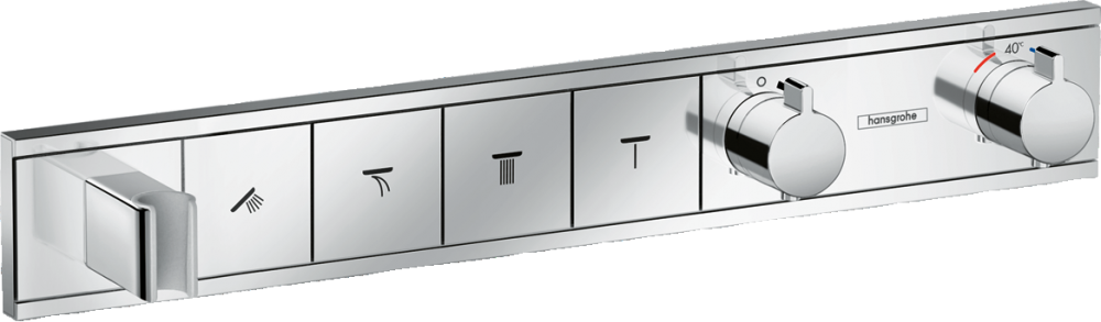 Изображение товара Термостатический смеситель Hansgrohe RainSelect для душа, хром, 5 лет гарантии Изображение товара Термостатический смеситель Hansgrohe RainSelect для душа, хром, 5 лет гарантии