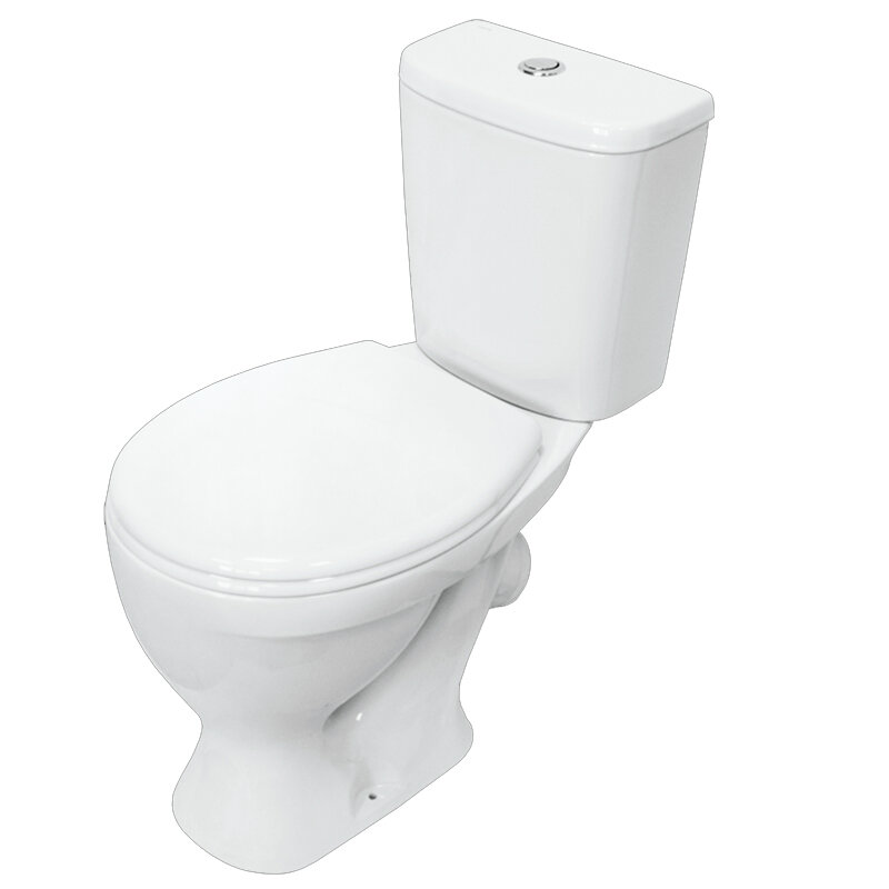 Изображение товара Напольный фарфоровый унитаз Sanita формата WC.CC 1-P со стандартной высотой и горизонтальным выпуск