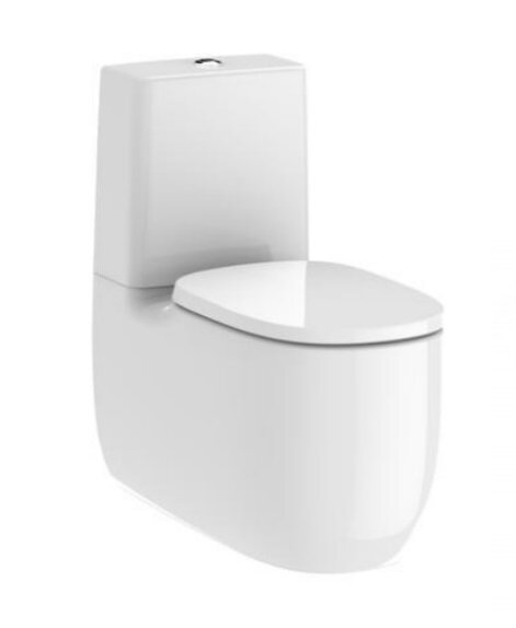 Изображение товара Напольный унитаз Roca Beyond 3420B9000 безободковый, горизонтальный выпуск, белый