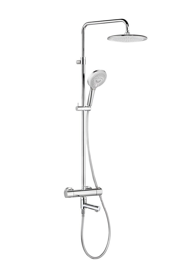 Изображение товара Душевая система Kludi Freshline 6708305-00, с термостатом и изливом, хром