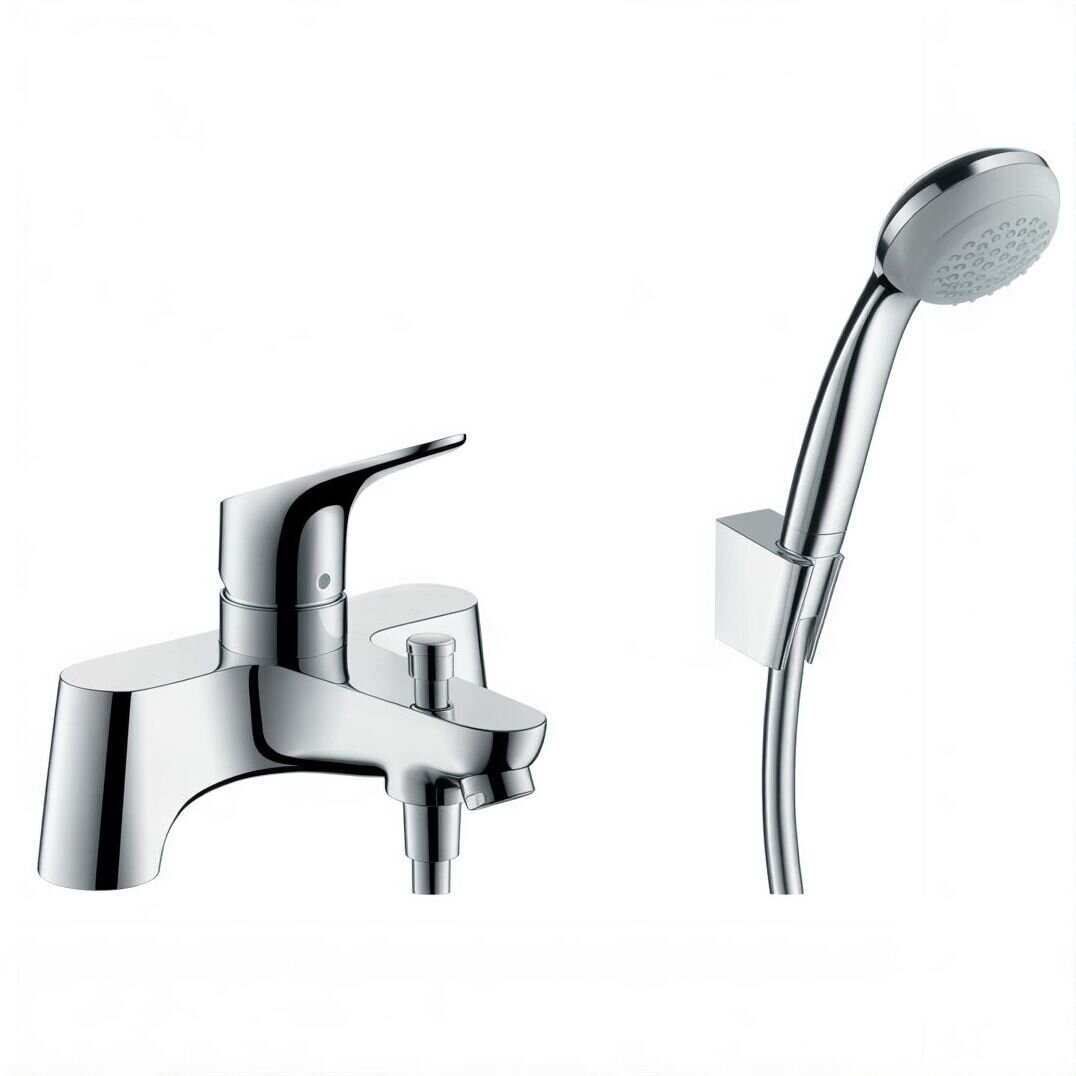 Изображение товара Смеситель для ванны и душа Hansgrohe Novus, 71044000, монтаж на борт ванны, с ручным душем, хром Изображение товара Смеситель для ванны и душа Hansgrohe Novus, 71044000, монтаж на борт ванны, с ручным душем, хром