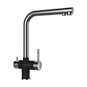 Изображение товара Смеситель для кухонной мойки Schock Vitus 710679, с подключением к фильтру, цвет нуро