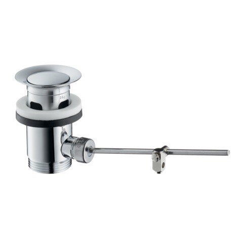 Изображение товара Донный клапан Hansgrohe Push-Open 94139000, с переливом, хром