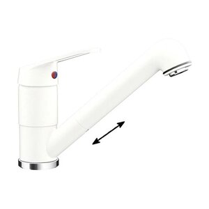 Изображение товара Смеситель для кухонной мойки Schock Cosmo-D 710327, с выдвижным изливом, альпина