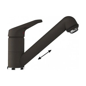 Изображение товара Смеситель для кухонной мойки Schock Cosmo-D 710625, с выдвижным изливом, инка