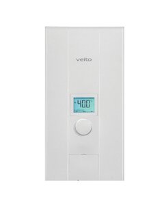 Изображение товара Проточный водонагреватель Veito Blue S18 V1118, электрический, LED дисплей, трехфазный, 18 кВ, белый