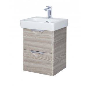 Изображение товара Тумба под раковину Aquaton Сильва 50 см 1A211701SIW60 подвесная, цвет дуб фьорд