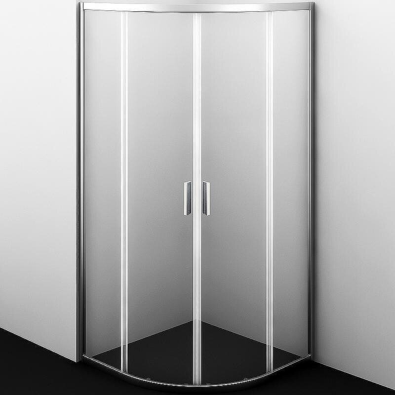 Изображение товара Душевой уголок WasserKRAFT 41S23, четверть круга, стекло 6 мм, хром