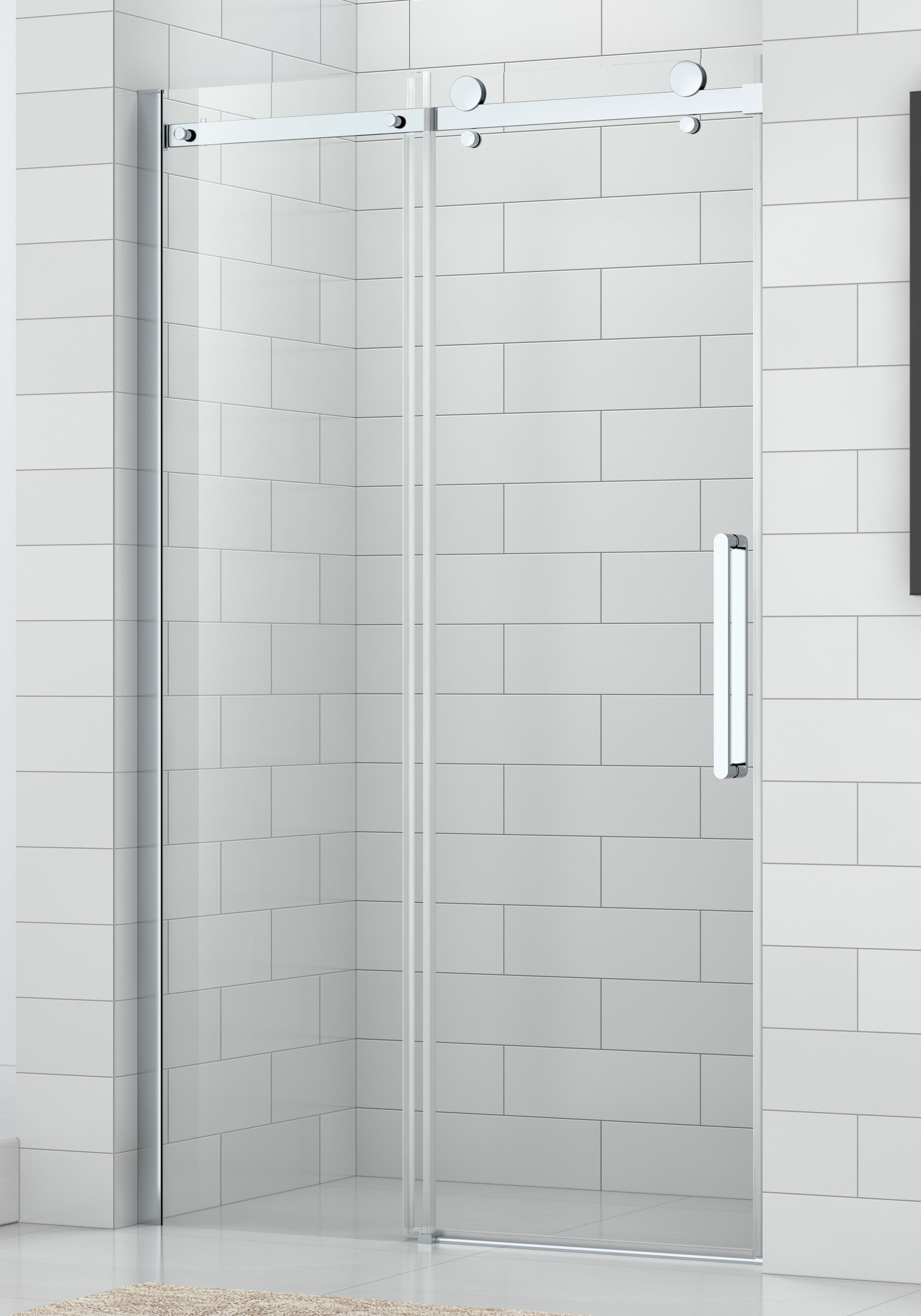 Изображение товара Душевая дверь Roth Project Solution OBZD2/1400 140x195 см раздвижная прозрачное стекло