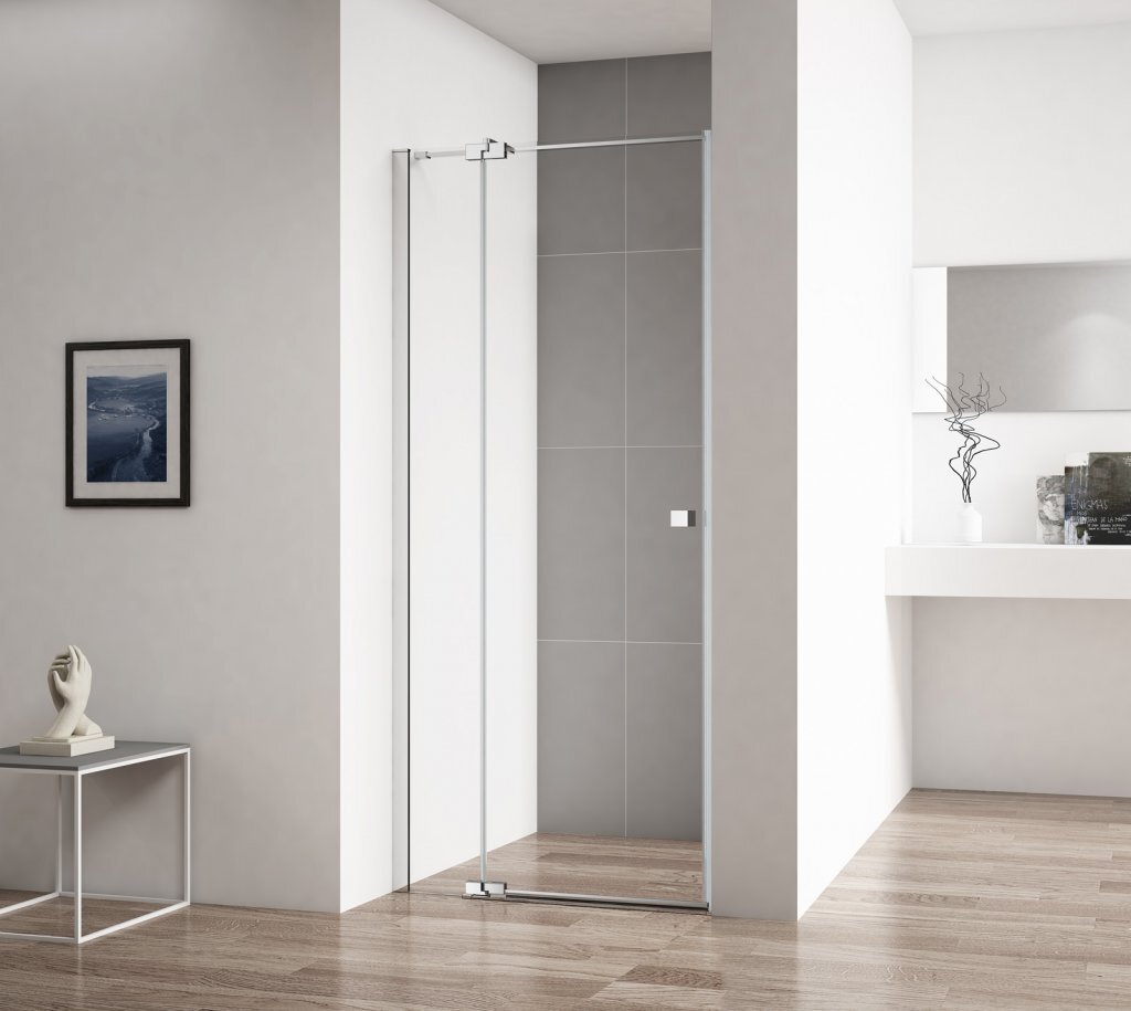 Изображение товара Душевая дверь Cezares Valvola-B-1-100-C-Cr 102x195 см с распашным механизмом и прозрачным стеклом