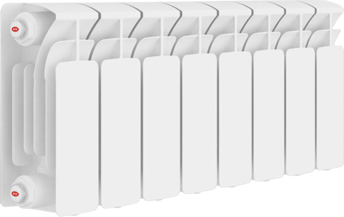 Изображение товара Биметаллический радиатор Rifar Base 200 8 секций боковое подключение