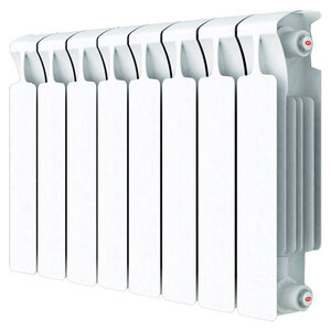 Изображение товара Радиатор биметаллический Rifar Monolit Ventil 500 8 секций, нижнее правое подключение, MVR500-08