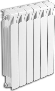 Изображение товара Радиатор биметаллический Rifar Monolit 350 6 секций, боковое подключение, M350-06