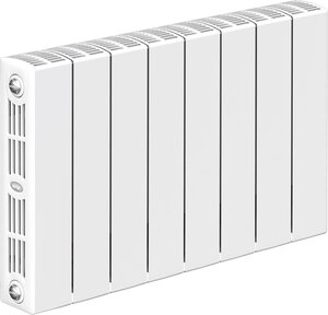 Изображение товара Радиатор биметаллический Rifar SUPReMO 350 8 секций, боковое подключение, S350-08