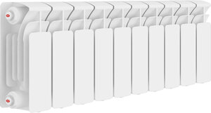 Изображение товара Радиатор биметаллический Rifar Base 200 10 секций, боковое подключение, B200-10