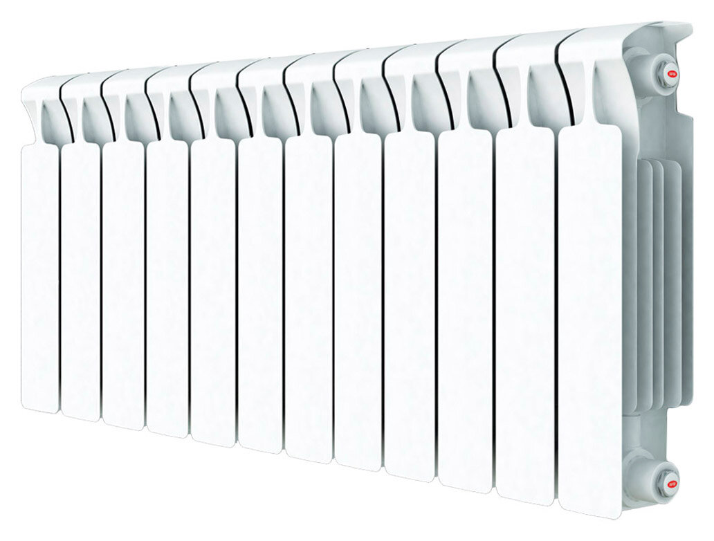 Изображение товара Биметаллический радиатор Rifar Monolit Ventil 500 12 секций, низкое подключение, гарантия 25 лет