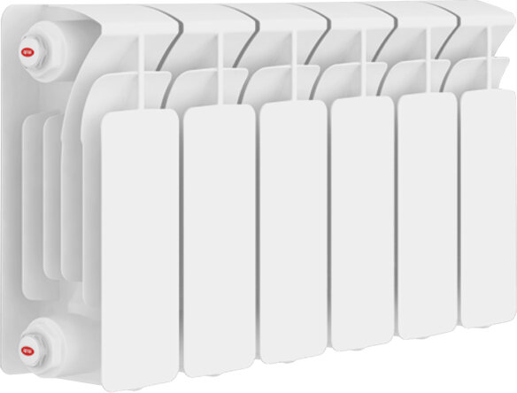 Изображение товара Биметаллический радиатор Rifar Base 200 6 секций боковое подключение