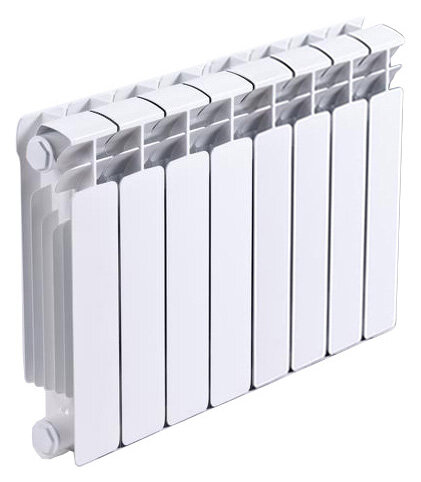 Изображение товара Радиатор биметаллический Rifar Base 350 8 секций, боковое подключение, B350-08