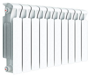 Изображение товара Радиатор биметаллический Rifar Monolit Ventil 350 10 секций, нижнее левое подключение, MVL350-10