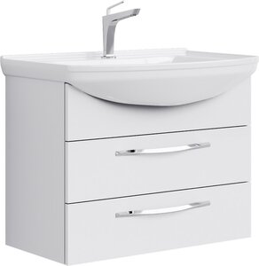 Изображение товара Тумба под раковину Aqwella Аллегро 75, подвесная, белый, Agr.01.07/2