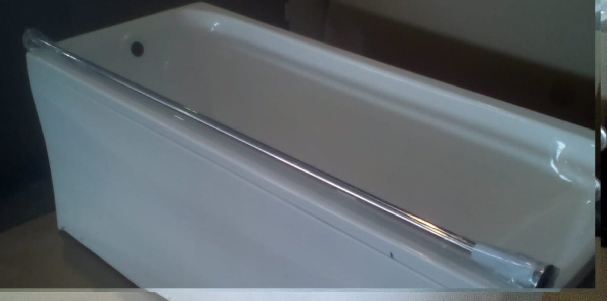 Изображение товара Карниз для ванны Aquatek 160 см из нержавеющей стали хром нержавейка