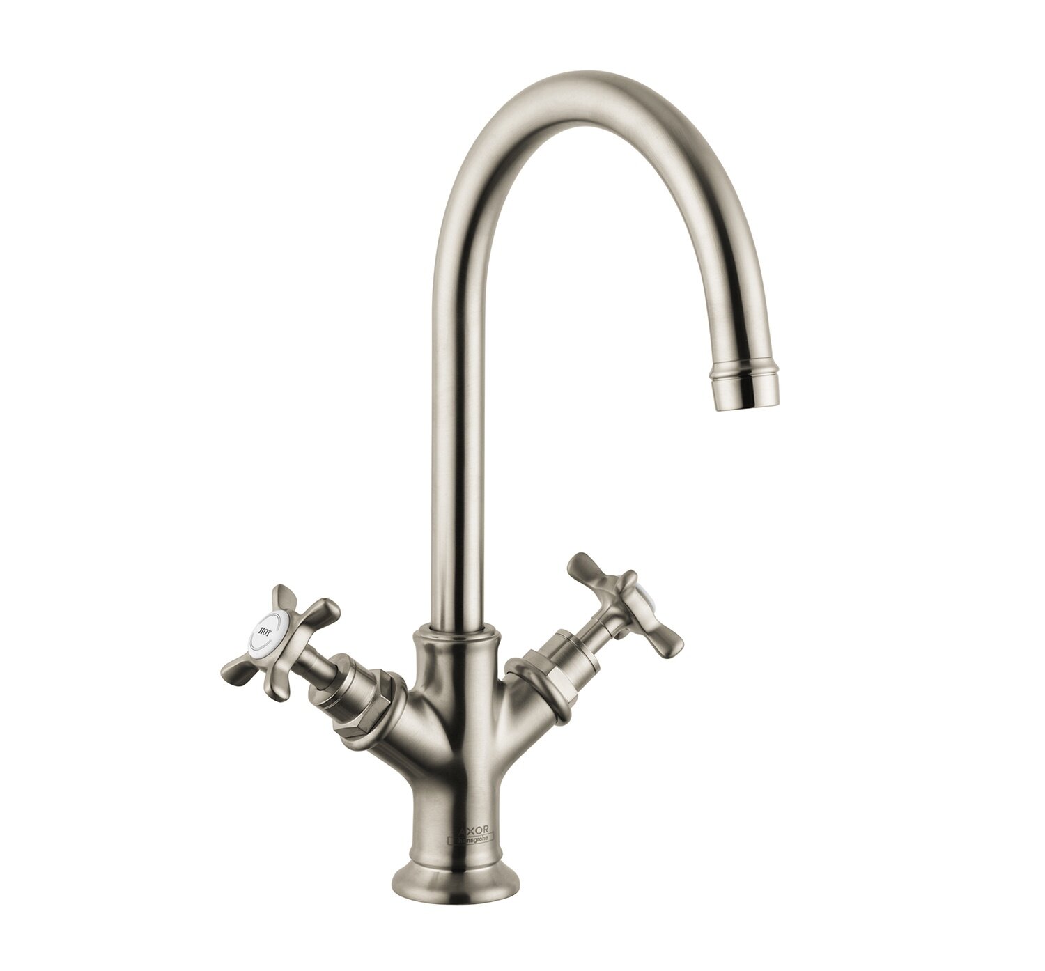 Изображение товара Смеситель Axor Montreux 16502820 с шлифованным никелем, 17,5 см излив