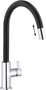 Изображение товара Смеситель для кухни Kludi Bingo Star XS черный матовый, однорычажный