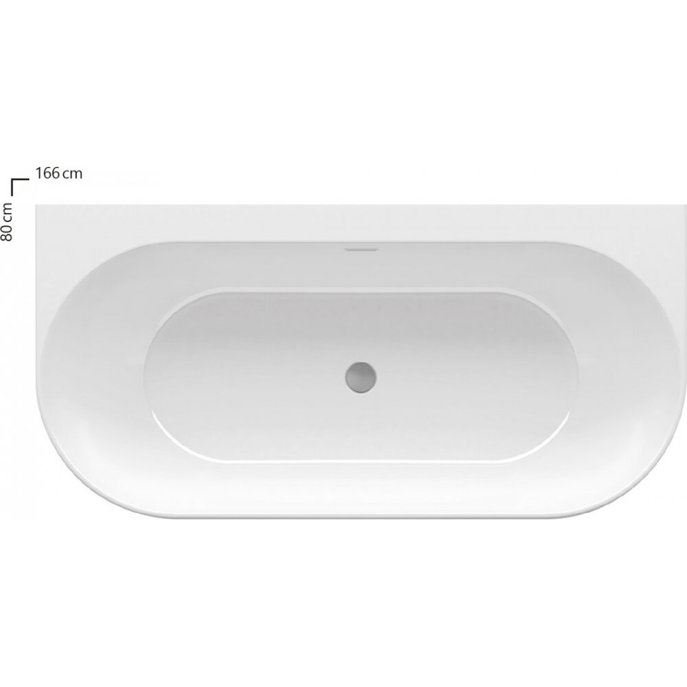 Изображение товара Акриловая ванна Ravak Freedom XC00100024 X, 160 х 80 см Изображение товара Акриловая ванна Ravak Freedom XC00100024 X, 160 х 80 см