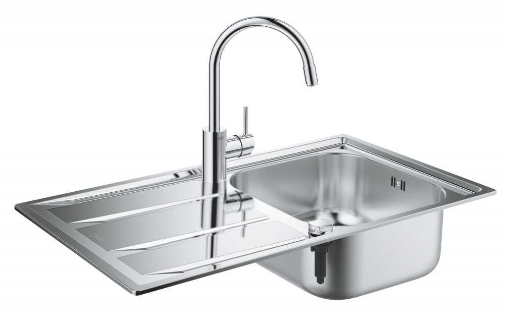 Изображение товара Мойка Grohe K400 с смесителем Grohe Concetto