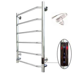 Изображение товара Полотенцесушитель электрический Тругор Пэк сп серия 6 Пэксп6/804032с, ширина 45.4 см, высота 80 см, сенсорный диммер справа, цвет хром