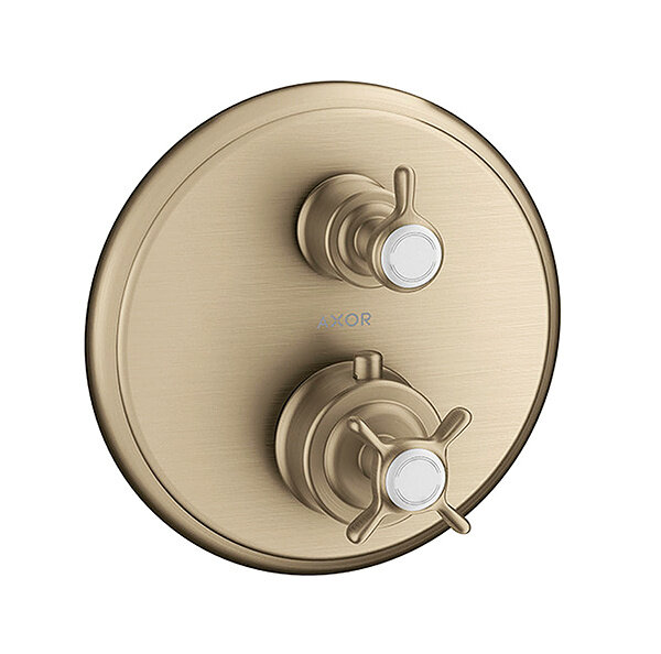 Изображение товара Термостатический смеситель для душа Axor Montreux 16800820 с никелевой поверхностью