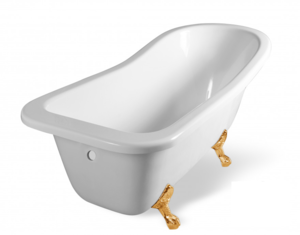 Изображение товара Ванна из литьевого мрамора Эстет Царская ФР-00001653, 150 х 73 см, белая