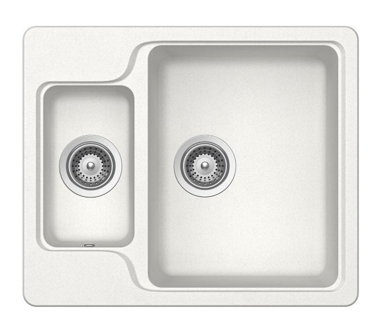 Изображение товара Кухонная мойка Schock Cambridge 60 из Cristalite® белая, 2 чаши