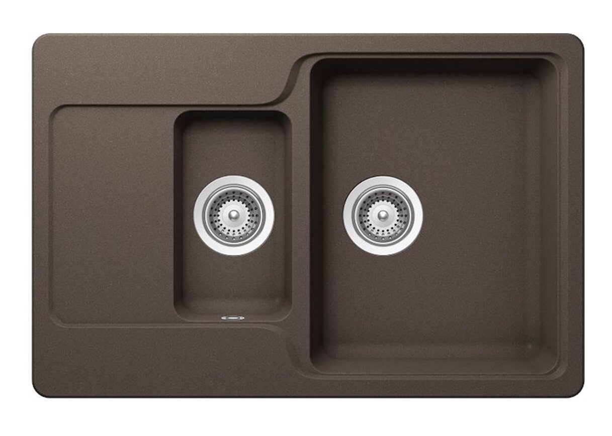 Изображение товара Мойка кухонная Schock Cambridge 60D из искусственного гранита, мокка Изображение товара Мойка кухонная Schock Cambridge 60D из искусственного гранита, мокка