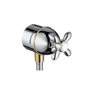 Изображение товара Шланговое подсоединение Axor Carlton 17883090, хром с золотом Изображение товара Шланговое подсоединение Axor Carlton 17883090, хром с золотом