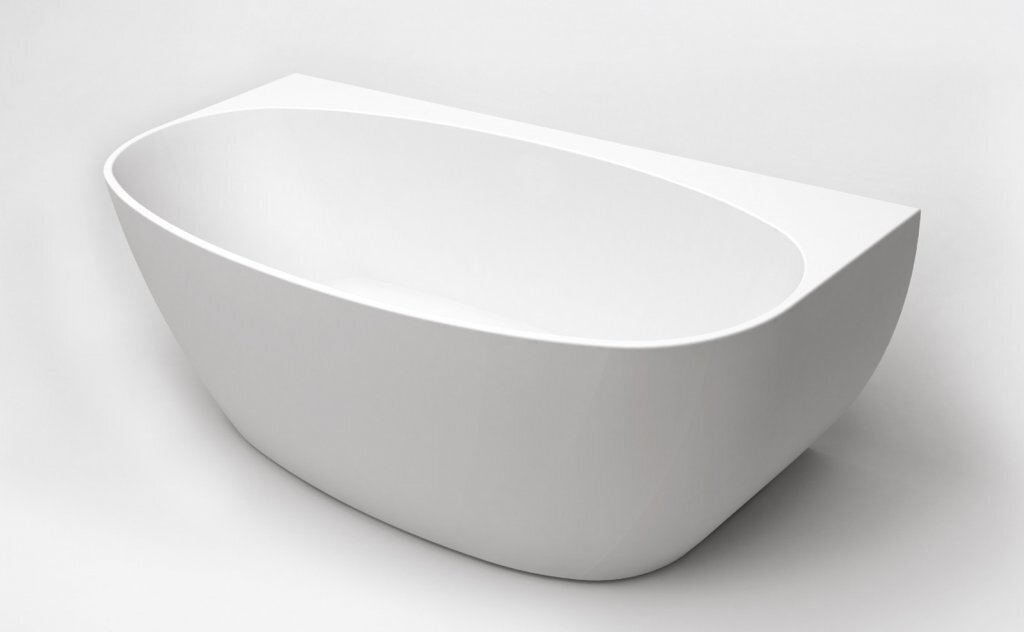 Изображение товара Акриловая ванна BelBagno 150x78 см BB83-1500-W0, овальная, белая, с сливом