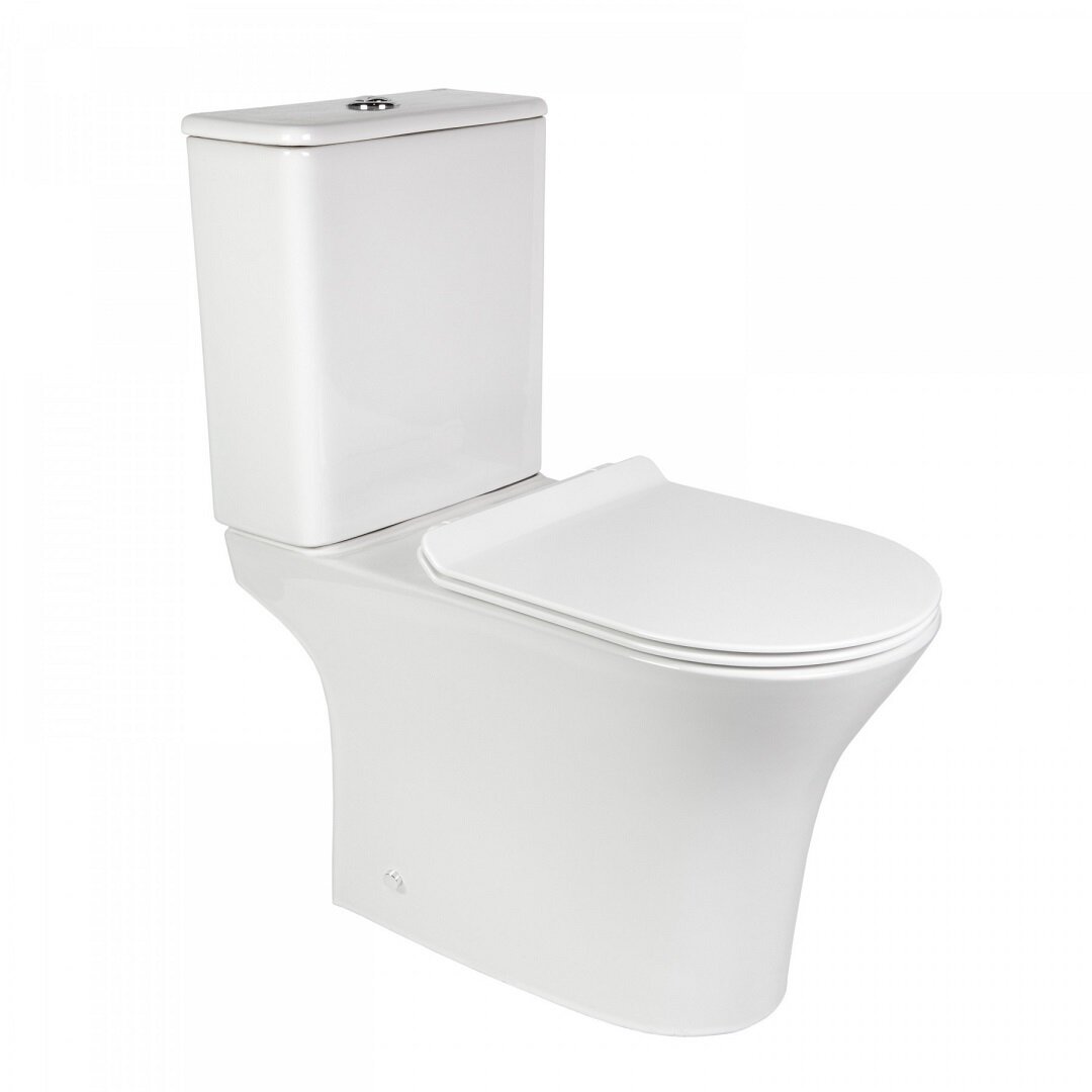 Изображение товара Напольный унитаз Bond F06-00 безободковый с системой смыва и сиденьем микролифт