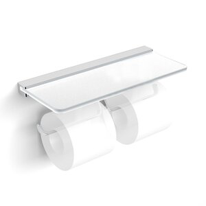 Изображение товара Бумагодержатель Langberger 32042B двойной со стеклянной полкой