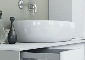 Изображение товара Раковина Cezares Bellagio 50179 накладная белая 60x42x15 см