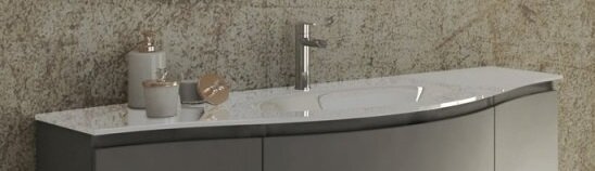 Изображение товара Раковина Cezares Vague 50155 белая, прямоугольная, угловая, 138x52 см