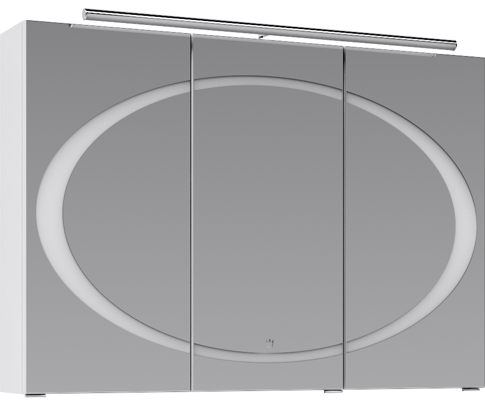 Изображение товара Зеркальный шкаф Clarberg Dune Dun.04.10/W 100 см, с LED подсветкой