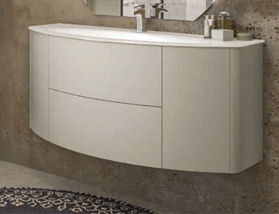Изображение товара Тумба под раковину Cezares Eden 54417 121 см подвесная, цвет grigio natura