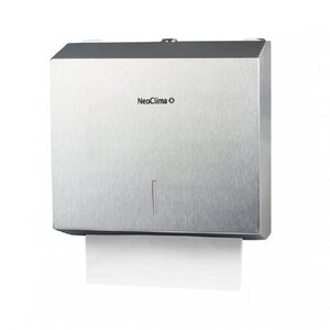 Изображение товара Диспенсер для бумажных полотенец Neoclima D-M1 прямоугольный, нержавеющая сталь